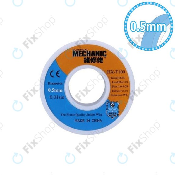 Mechanic HX-T100 - Najkvalitetnija žica za lemljenje Sn/Pb - 0,5 mm