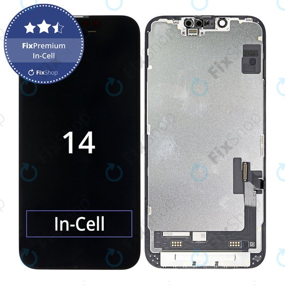 Zaslon In-Cell FHD za iPhone 14, Dodirni ekran s okvirom, FixPremium