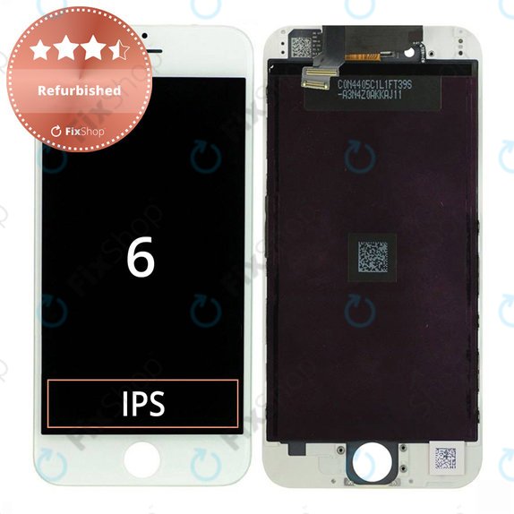 Zaslon za iPhone 6, White, Dodirni ekran s okvirom, Refurbished