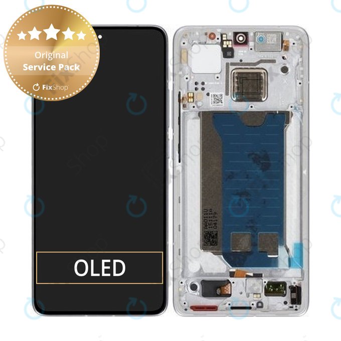 Xiaomi Poco F7 Pro 5G - LCD zaslon + zaslon osjetljiv na dodir + okvir (Silver) - 56002200O1100 Genuine Service Pack