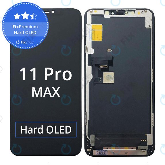 Zaslon Hard OLED za iPhone 11 Pro Max, Dodirni ekran s okvirom, FixPremium
