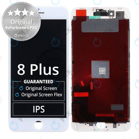 Apple iPhone 8 Plus - LCD zaslon + zaslon osjetljiv na dodir + okvir (bijeli) Original Refurbished PRO
