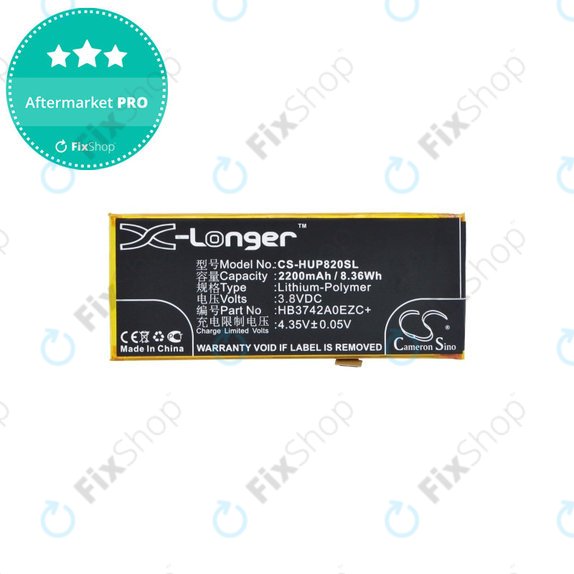 Baterija za Huawei Y3 (2018), Huawei P8 Lite, 2200mAh, Li-Pol, 3.8 V, HB3742A0EZC+, HQ