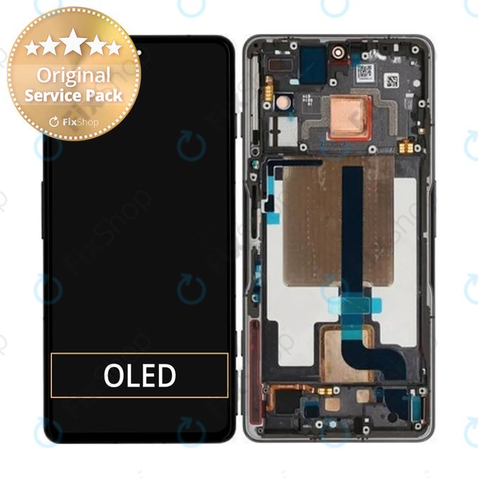 Xiaomi Poco F4 GT 21121210G - LCD zaslon + zaslon osjetljiv na dodir + okvir (Cyber žuti) - 56000A0L1000 Originalni servisni paket