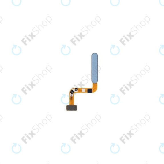 Samsung Galaxy M32 M325F - Senzor otiska prsta + fleksibilni kabel (svijetlo plavi) - GH96-14332A originalni servisni paket