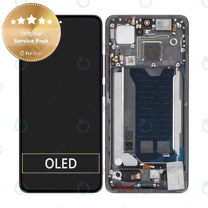 Xiaomi Poco F7 Pro 5G - LCD zaslon + zaslon osjetljiv na dodir + okvir (Black) - 56002300O1100 Genuine Service Pack
