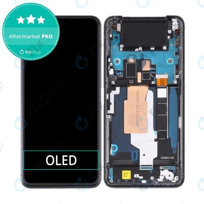 Asus Zenfone 7 Pro ZS671KS - LCD zaslon + zaslon osjetljiv na dodir + okvir (Aurora Black) OLED