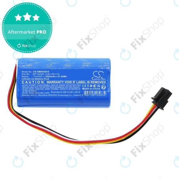 Baterija za Samsung PowerBot VR05R5050WK, Midea i5, i9 EYE, 2600mAh, Li-Ion, 14.4V, BP14435A, HQ