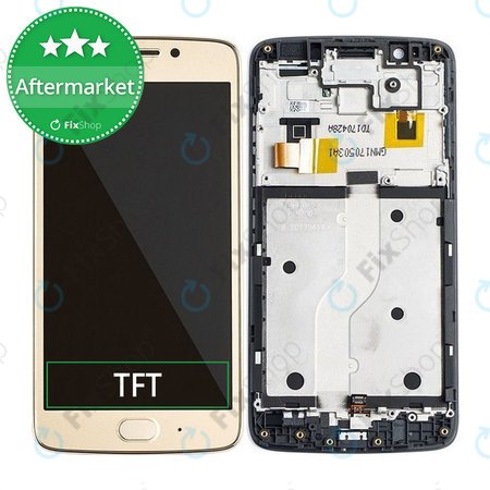 Motorola Moto G5 XT1676 - LCD zaslon + zaslon osjetljiv na dodir + okvir (zlatni)