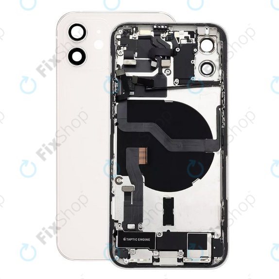 Apple iPhone 12 - Stražnje Maska s malim dijelovima (bijelo)