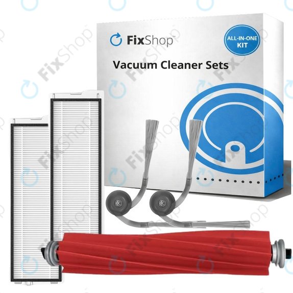 Set rezervnih dijelova za Roborock QV 35A, QR 798, QV35S (1x Glavna četka, 2x Filter, 2x Bočna četka)