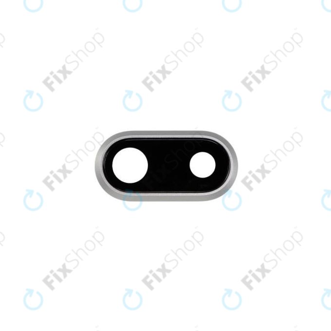 Apple iPhone 8 Plus - Leća stražnje kamere + okvir (srebrni)