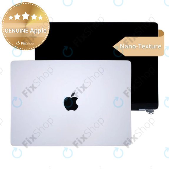 LCD zaslon za MacBook Pro 14", A3112, A3185 (2024), s prednjim staklom i pokrovom, Nano-Texture, Silver, 661-41793, Genuine Apple