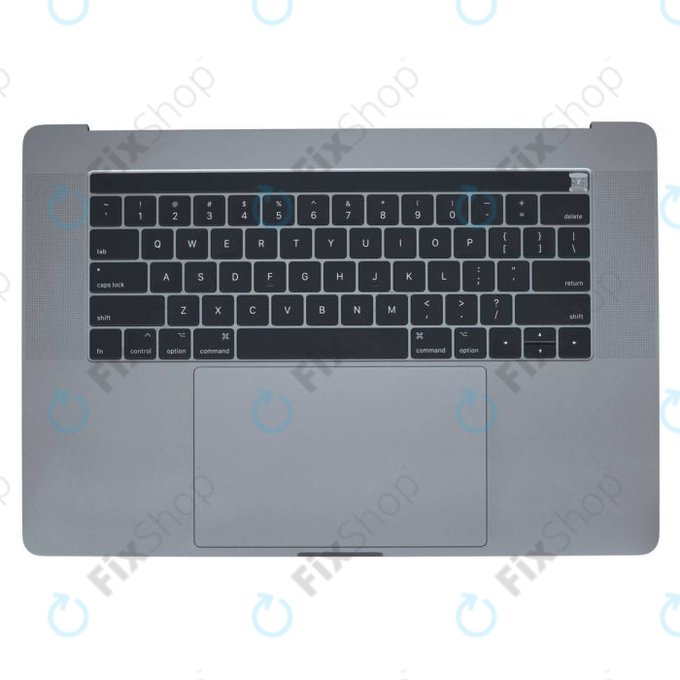 Apple MacBook Pro 15" A1707 (kasno 2016. - Sredina 2017.) - Gornji okvir tipkovnice + američka tipkovnica + mikrofon + trackpad + zvučnici (Space Gray)