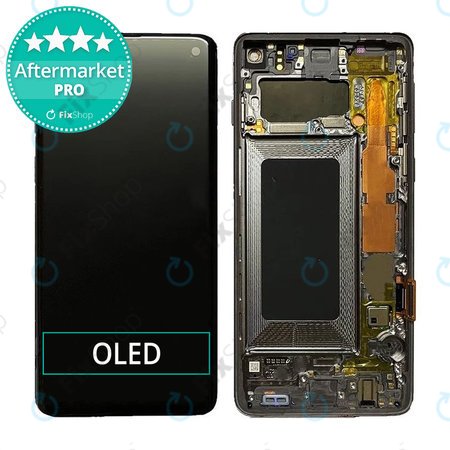 Samsung Galaxy S10 G973F - LCD zaslon + ekran osjetljiv na dodir + okvir (Prism Black) OLED