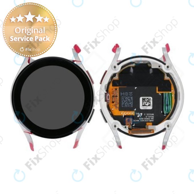 Samsung Galaxy Watch 5 40 mm R900 - LCD zaslon + zaslon osjetljiv na dodir + okvir (srebrni) - GH82-30040C Originalni servisni paket