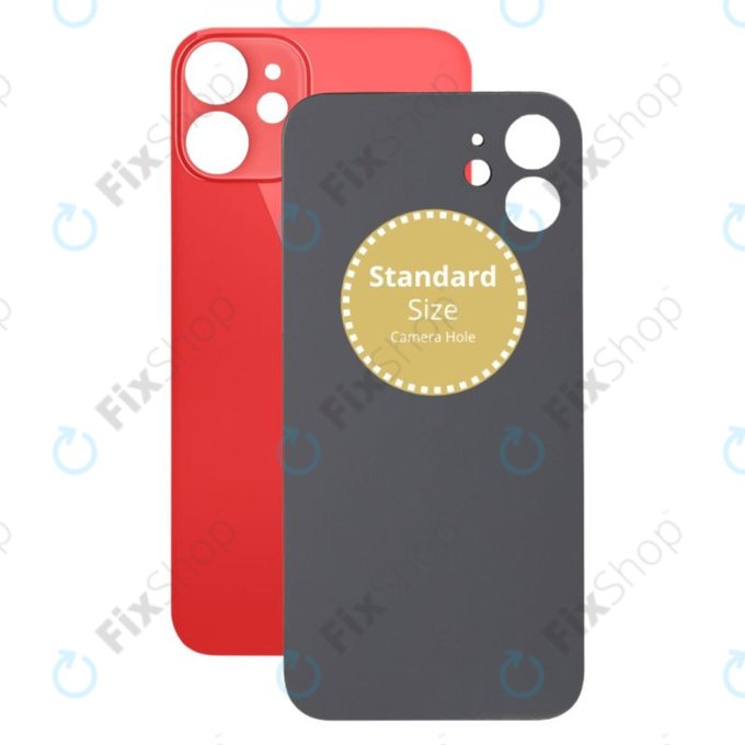 Apple iPhone 12 Mini - Stražnje staklo kućišta (crveno)