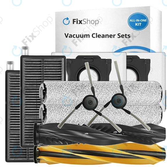 Set rezervnih dijelova za Dreame Aqua 10, 10 Ultra (1 par glavnih četki, 2x Filter, 2x Bočna četka, 2x Krpa za brisanje, 2x Vrećica za prašinu)