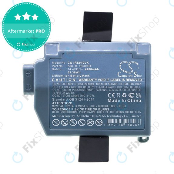 Baterija za iRobot Roomba S9, S9+, 4400mAh, Li-Ion, 14.4V, ABL-B, HQ