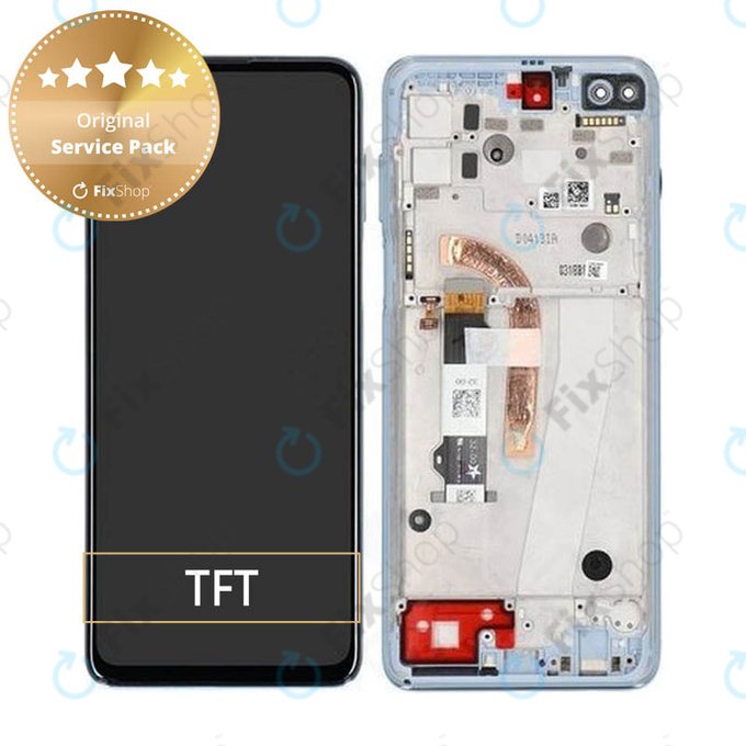 Motorola Moto G100 XT2125 - LCD zaslon + zaslon osjetljiv na dodir + okvir (Iridescent Sky) - 5D68C18073 Originalni servisni paket