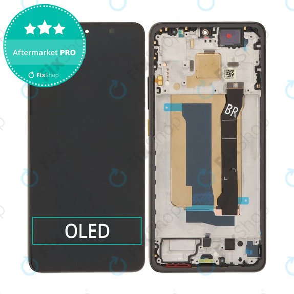 Xiaomi Poco X7 Pro - LCD zaslon + zaslon osjetljiv na dodir + okvir (Yellow) OLED