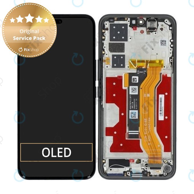 Honor 400 Pro - LCD zaslon + zaslon osjetljiv na dodir + okvir (Midnight Black) - 0235APFA Genuine Service Pack