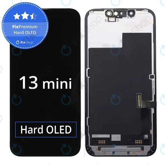 Zaslon Hard OLED za iPhone 13 Mini, Dodirni ekran s okvirom, FixPremium