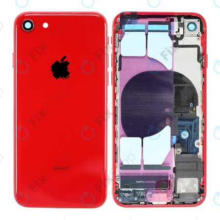 Apple iPhone 8 - Stražnje Maska s malim dijelovima (crveno)