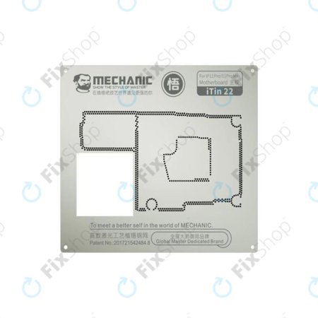 Mechanic iTin 22 - Čelična Šablona Matične Ploče za iPhone 11 Pro, 11 Pro Max