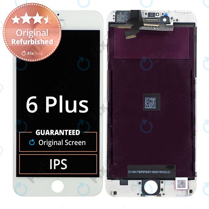 Apple iPhone 6 Plus - LCD zaslon + steklo na dotik + okvir (White) Original Refurbished