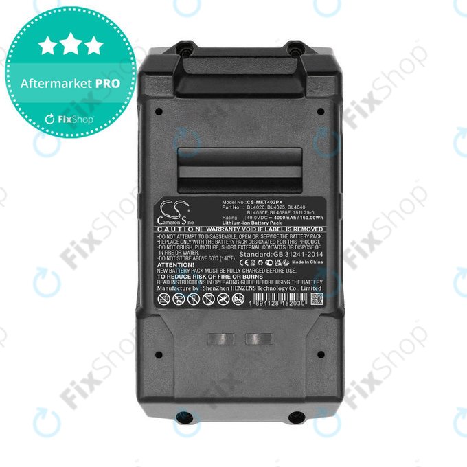 Baterija za Makita Cf001g, Ga005g, 4000mAh, Li-Ion, 40V, BL4020, HQ