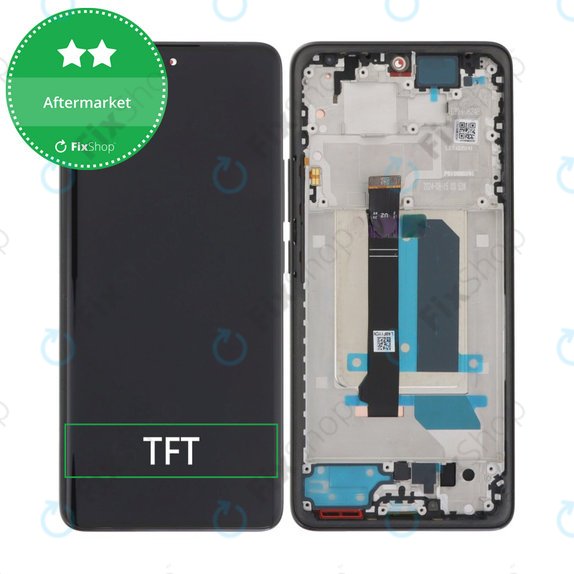 Xiaomi Redmi Note 14 Pro+ 5G 24094RAD4G - LCD zaslon + zaslon osjetljiv na dodir + okvir (Midnight Black) TFT