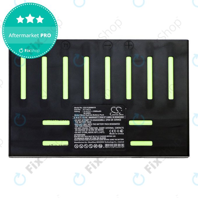 Baterija za Proscenic 902 Nono, Pro Coco, Robojet Air, 2500mAh, Ni-MH, 14.4V, E718074, HQ