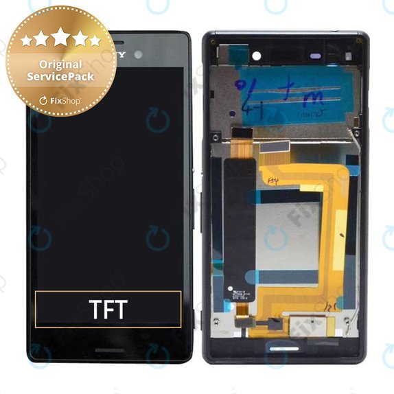 Sony Xperia M4 Aqua E2306 - LCD zaslon + zaslon osjetljiv na dodir + okvir (Black) - 124TUL0015A, 124TUL0011A Genuine Service Pack