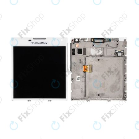 Blackberry Passport - LCD zaslon + zaslon osjetljiv na dodir + okvir (bijeli)