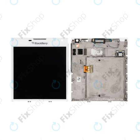 Blackberry Passport - LCD zaslon + zaslon osjetljiv na dodir + okvir (White) TFT
