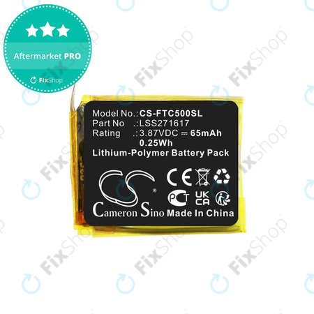 Baterija za Fitbit Charge 5, 65mAh, Li-Pol, 3.87V, LSS271617, HQ