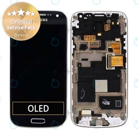 Samsung Galaxy S4 Mini Value I915i - LCD zaslon + zaslon osjetljiv na dodir + okvir (Crna magla) - GH97-16992C Originalni servisni paket