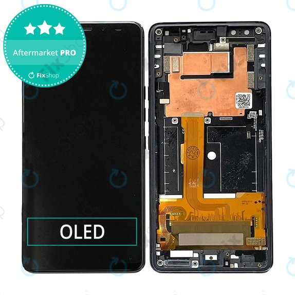 HTC U12 Plus - LCD zaslon + zaslon osjetljiv na dodir + okvir (Black) OLED