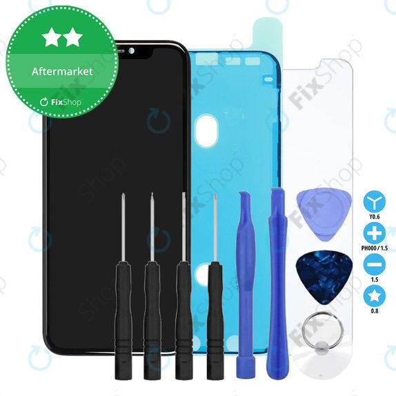 Zaslon In-Cell HD+ za iPhone 11, Dodirni ekran s okvirom, Ljepilo (Adhesive), Kaljeno staklo, Alati