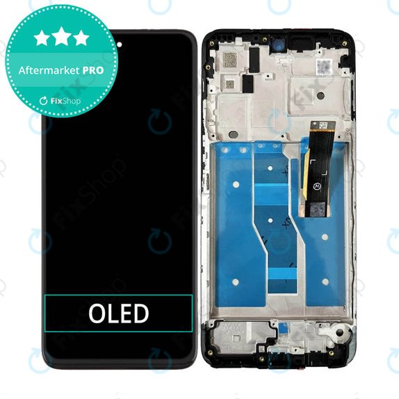 Motorola Moto G82 5G XT2225 - LCD zaslon + zaslon osjetljiv na dodir + okvir (Meteorite Gray) OLED