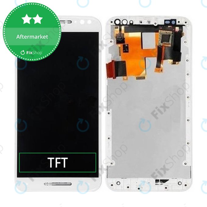 Motorola Moto X Style XT1572 - LCD zaslon + zaslon osjetljiv na dodir + okvir (White) TFT