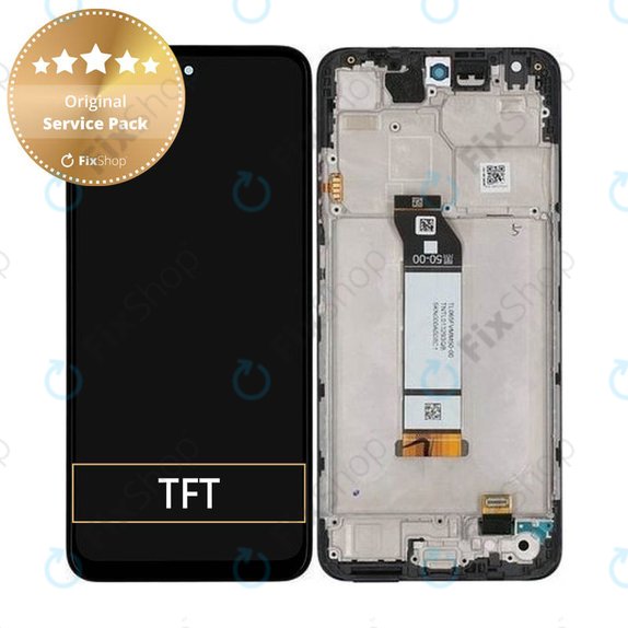 Xiaomi Redmi Note 10 5G - LCD zaslon + zaslon osjetljiv na dodir + okvir (Graphite Grey) - 5600020K1900 Genuine Service Pack