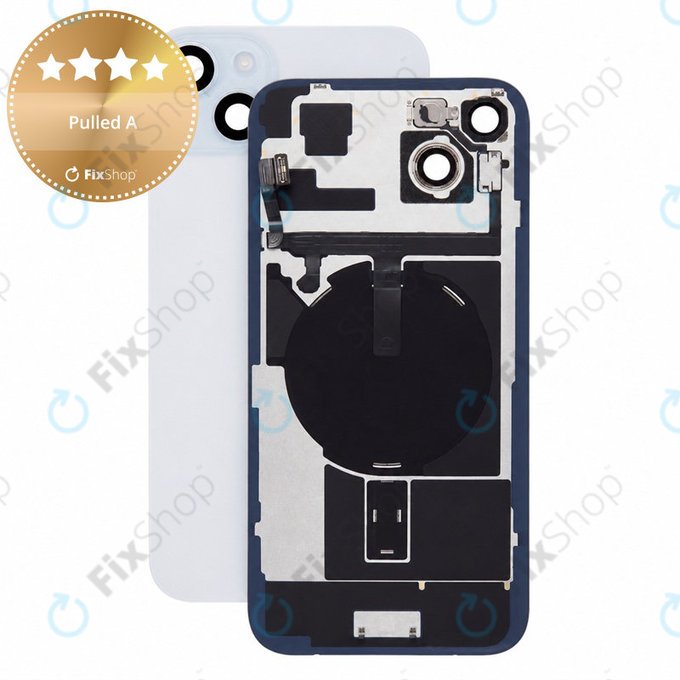 Staklo stražnjeg kućišta za iPhone 15 Plus, Black, Pulled A