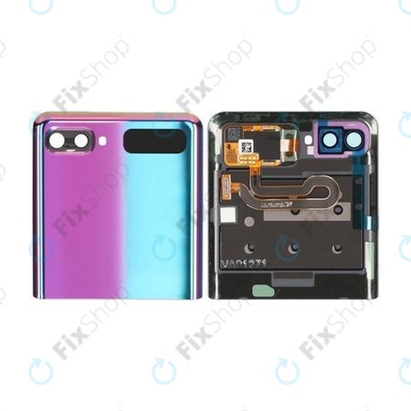 Samsung Galaxy Z Flip F700N - Poklopac baterije (gornji) (zrcalno ljubičasta) - GH96-13380B Originalni servisni paket