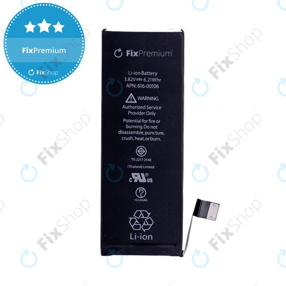 Baterija za iPhone SE, 1624mAh, FixPremium