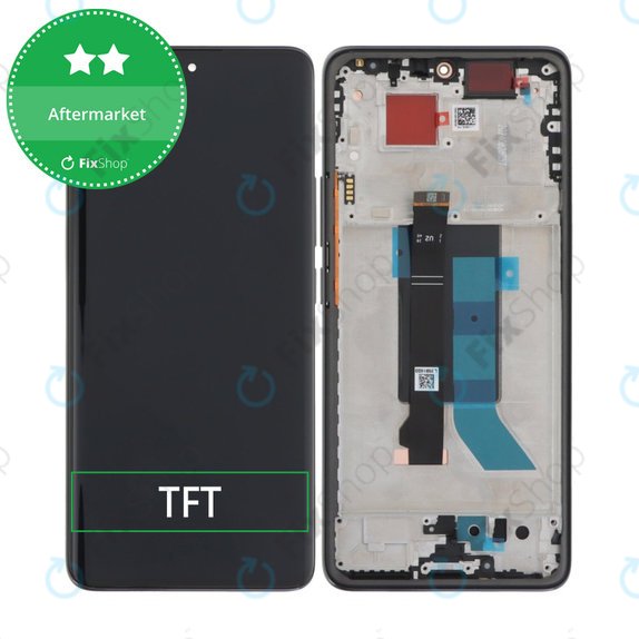 Xiaomi Redmi Note 14 Pro 5G 24090RA29G - LCD zaslon + zaslon osjetljiv na dodir + okvir (Midnight Black) TFT