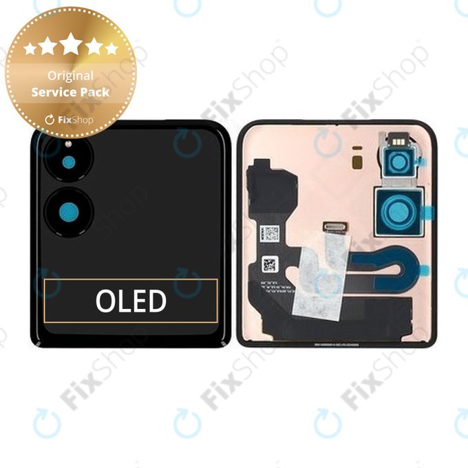 Xiaomi Mix Flip 2405CPX3DC - LCD zaslon + zaslon osjetljiv na dodir (vanjski) (Black) - 560004000N800 Genuine Service Pack