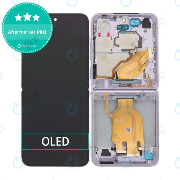 Xiaomi Mix Flip 2405CPX3DC - LCD zaslon + zaslon osjetljiv na dodir + okvir (Purple) OLED