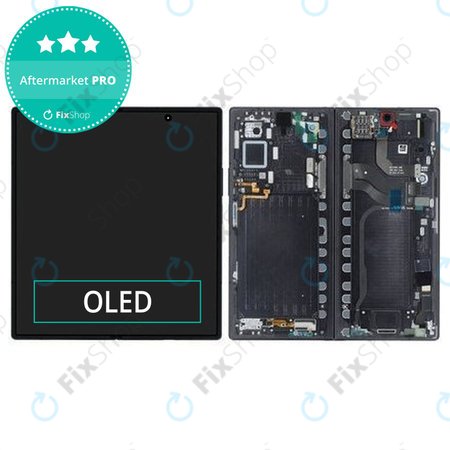 Samsung Galaxy Z Fold 7 F966B - LCD zaslon + zaslon osjetljiv na dodir + okvir (Jetblack) OLED